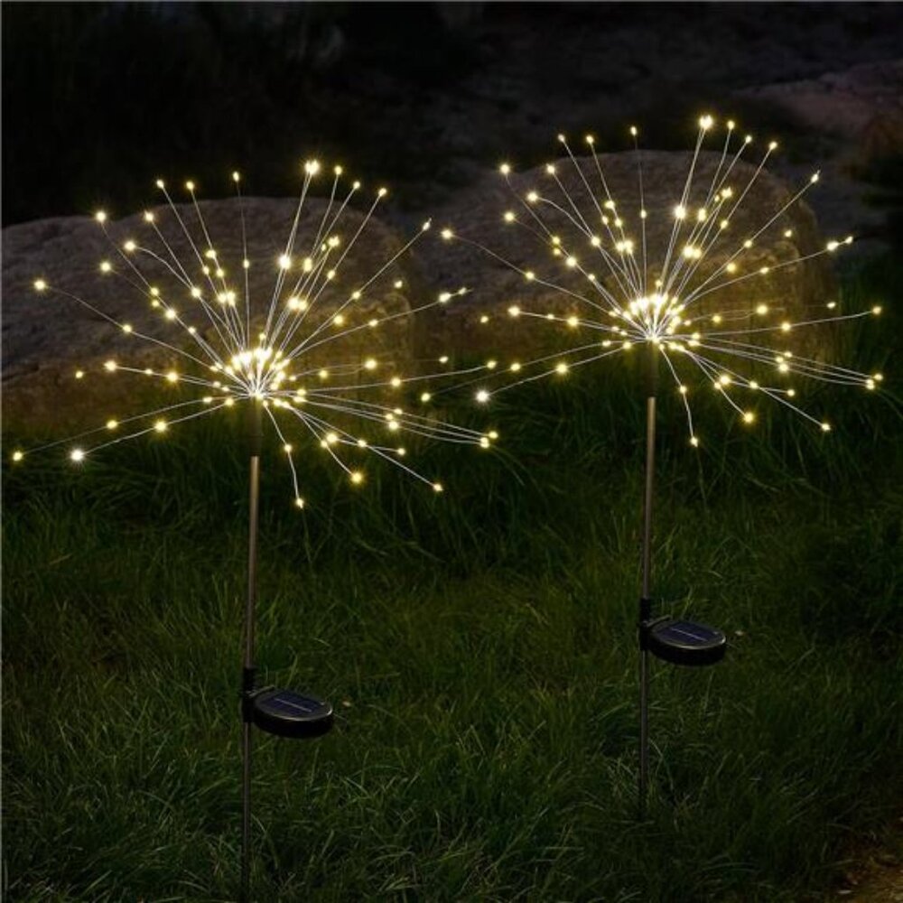 Solar lights outdoor 150 LED firework garden fairy lights pathway patio decor